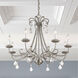 Daphne 8 Light 30 inch Brushed Nickel Chandelier Ceiling Light