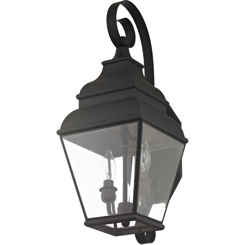 Exeter 2 Light 22 inch Black Outdoor Wall Lantern 