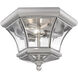 Monterey/Georgetown 2 Light 11 inch Brushed Nickel Outdoor Ceiling Mount