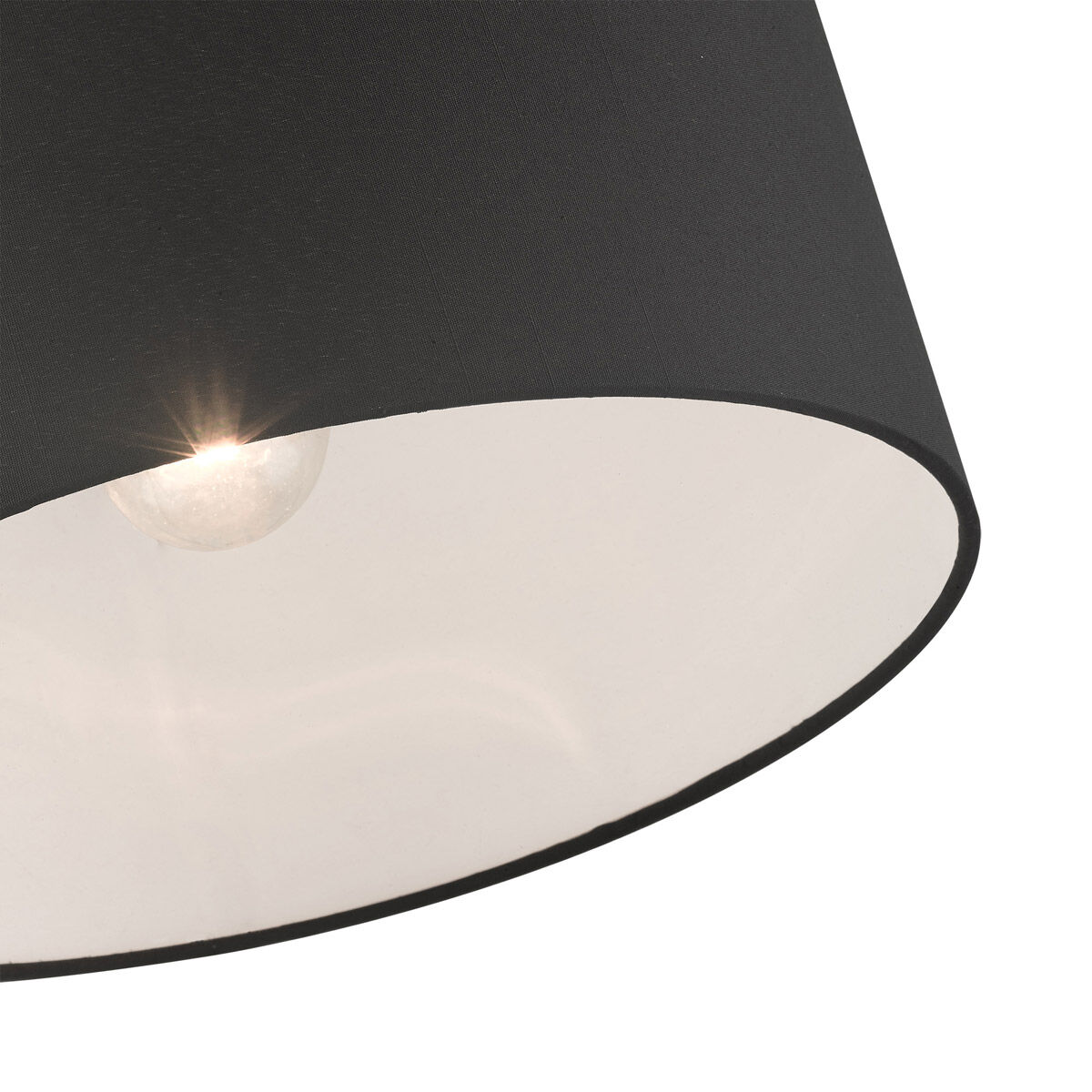 Bainbridge 1 Light 13 inch Black Semi Flush Ceiling Light