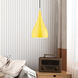 Amador 1 Light 6.25 inch Shiny Yellow with Polished Chrome Accents Mini Pendant Ceiling Light