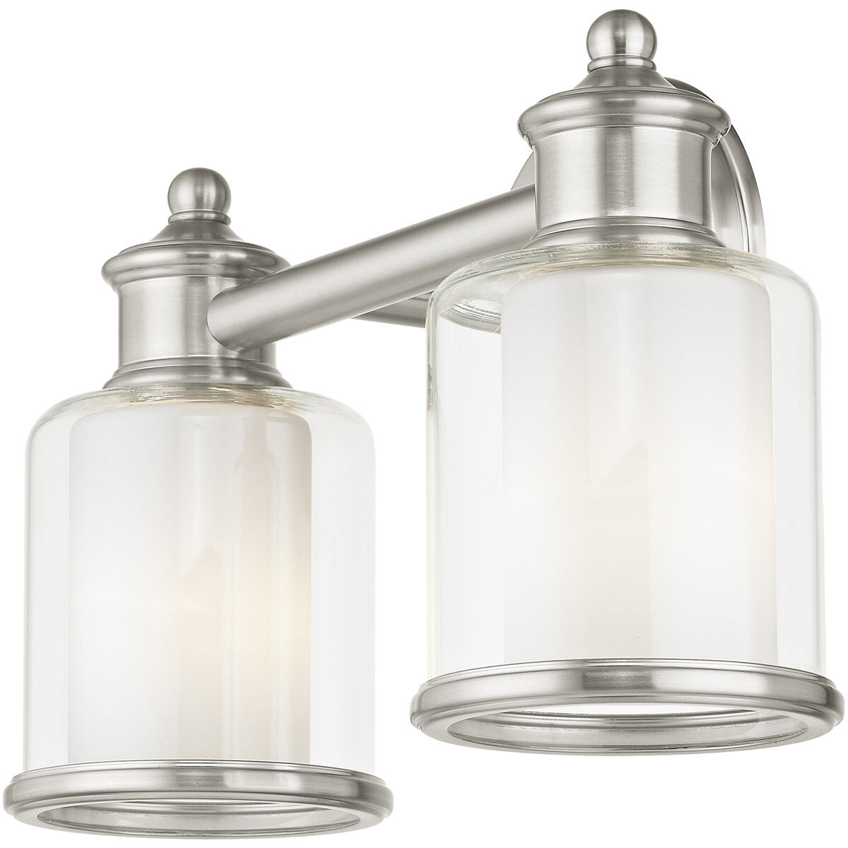 Middlebush 2 Light 15 inch Brushed Nickel Bath Vanity Wall Light