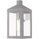 Nyack 1 Light 10.5 inch Nordic Gray Outdoor Wall Lantern
