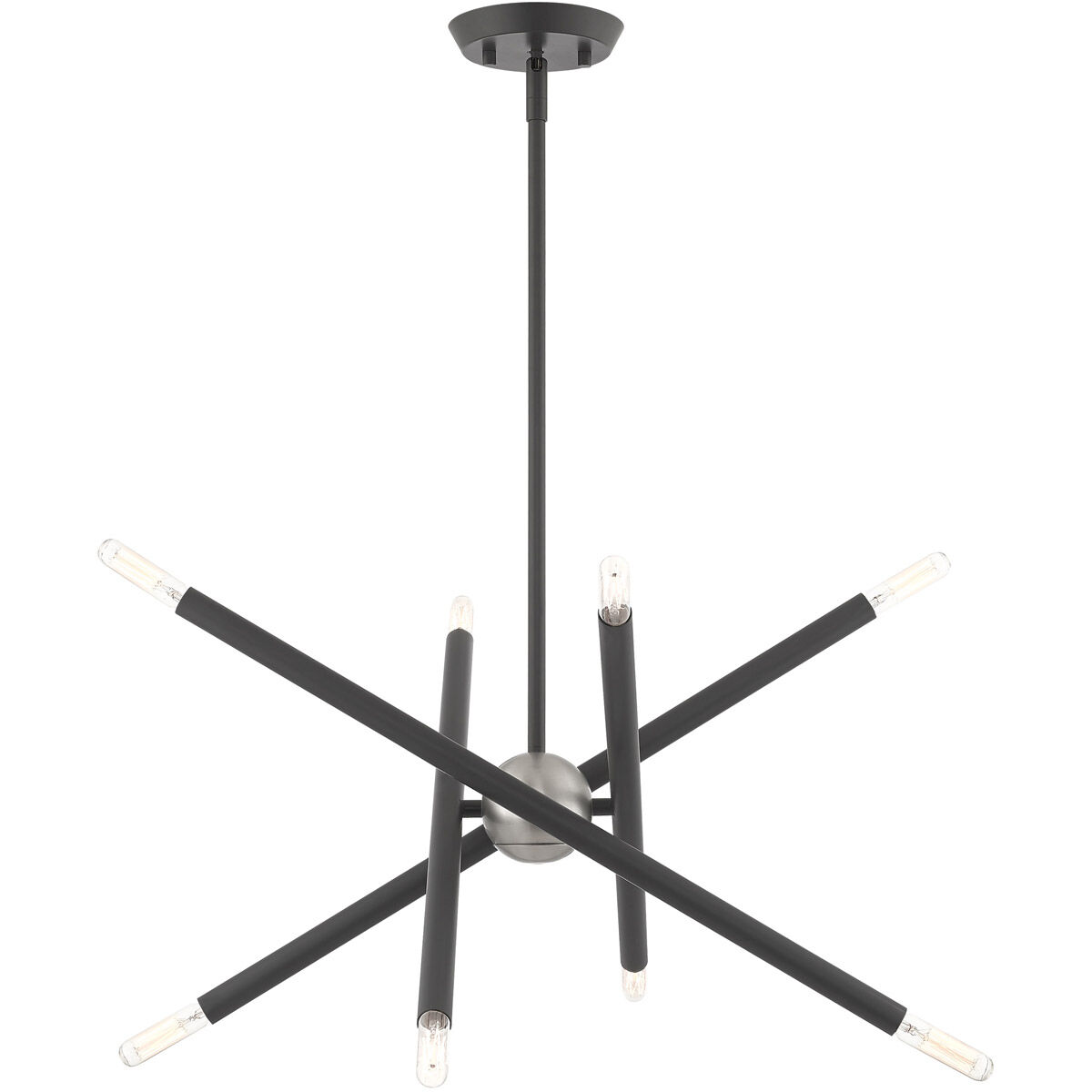 Soho 8 Light 19.5 inch Scandinavian Gray Chandelier Ceiling Light