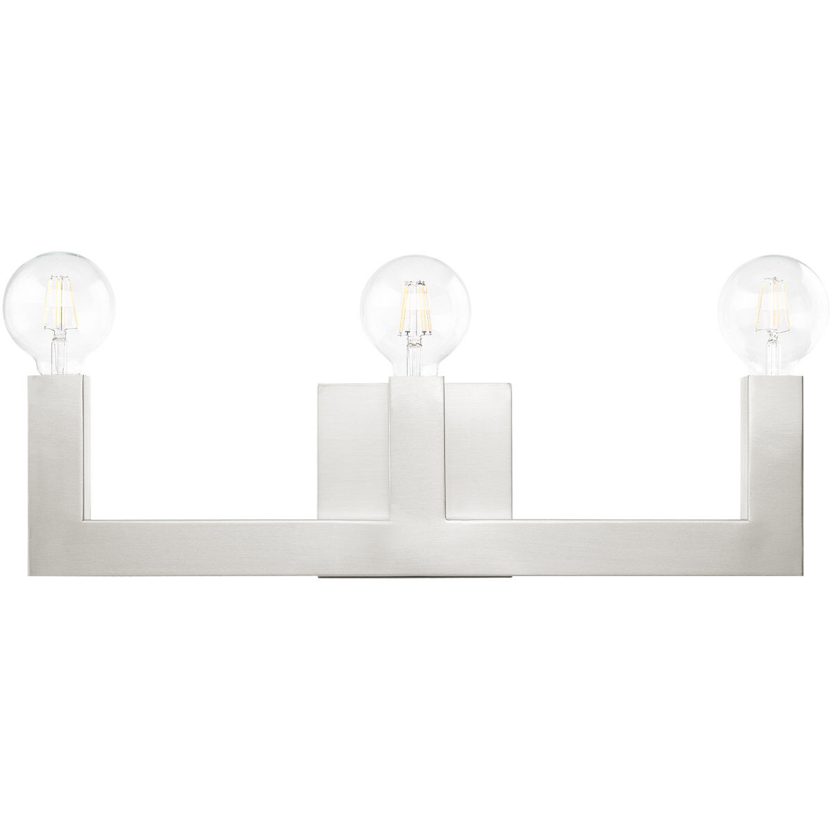 Solna 3 Light 22 inch Brushed Nickel Vanity Sconce Wall Light