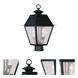 Mansfield 2 Light 17.5 inch Black Medium Outdoor Post Top Lantern
