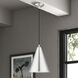Dulce 1 Light 10 inch Brushed Aluminum with Polished Chrome Accents Pendant Ceiling Light