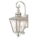 Cambridge Outdoor Wall Lantern in Brushed Nickel