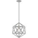 Geometric 1 Light 13 inch Nordic Gray Mini Pendant Ceiling Light