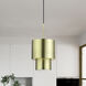 Zolana 1 Light 8.5 inch Antique Brass Mini Pendant Ceiling Light