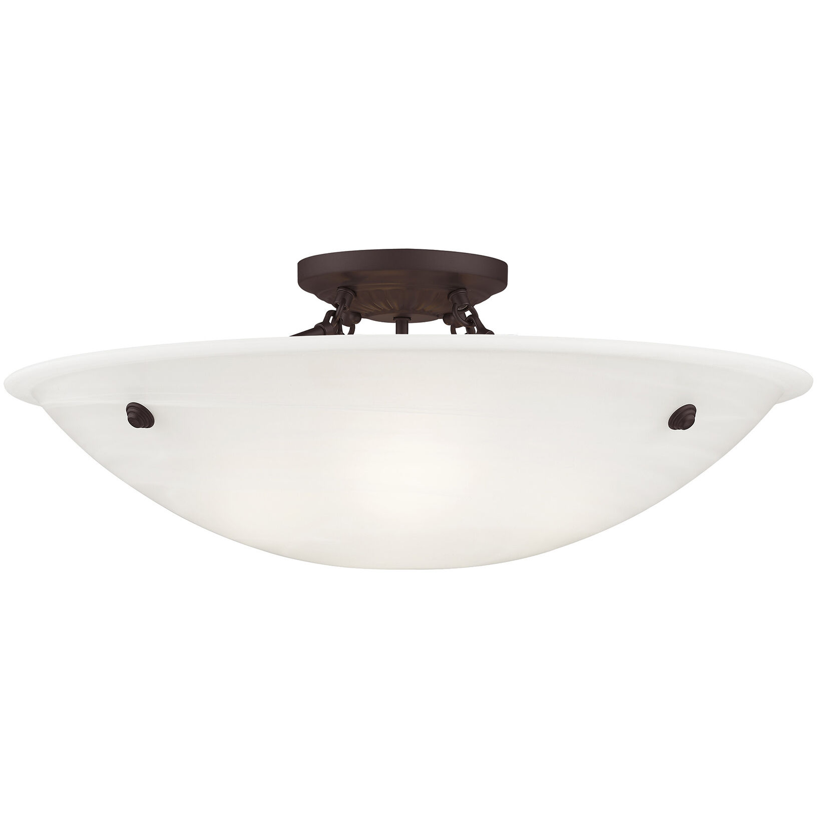 Oasis 4 Light 24 inch Bronze Semi-Flush Mount Ceiling Light