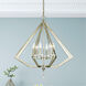 Diamond 6 Light 25 inch Polished Nickel Chandelier Ceiling Light