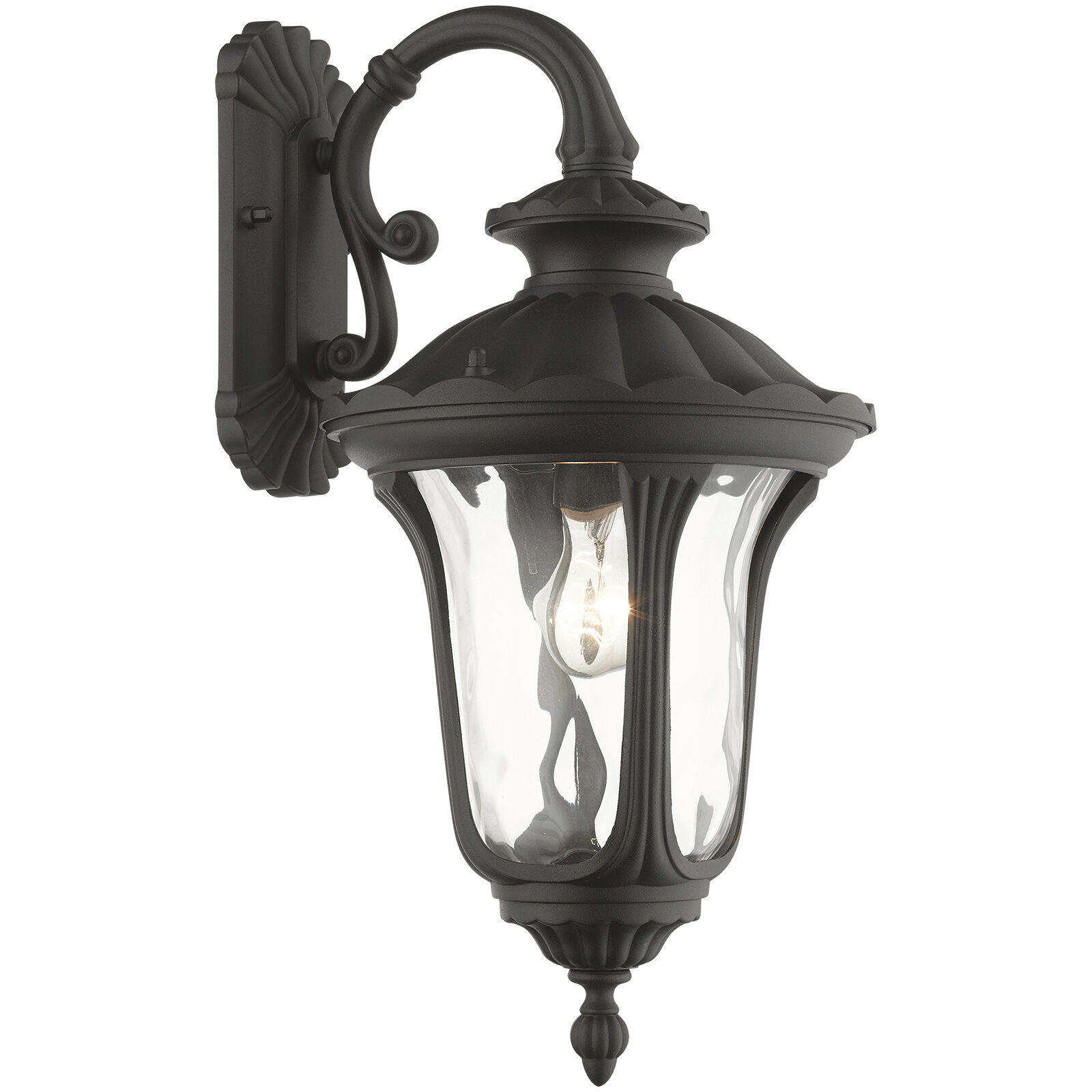 Oxford 1 Light 19 inch Textured Black Outdoor Wall Lantern