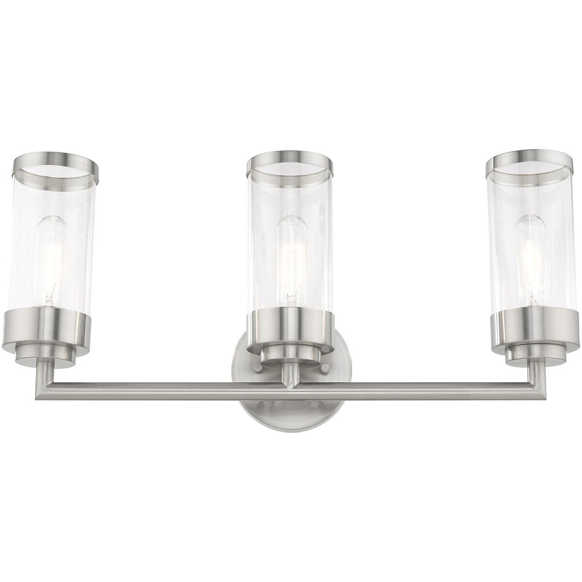 Hillcrest 3 Light 23.5 inch Brushed Nickel Bath Vanity Wall Light
