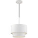 Zolana 1 Light 12 inch White Pendant Ceiling Light