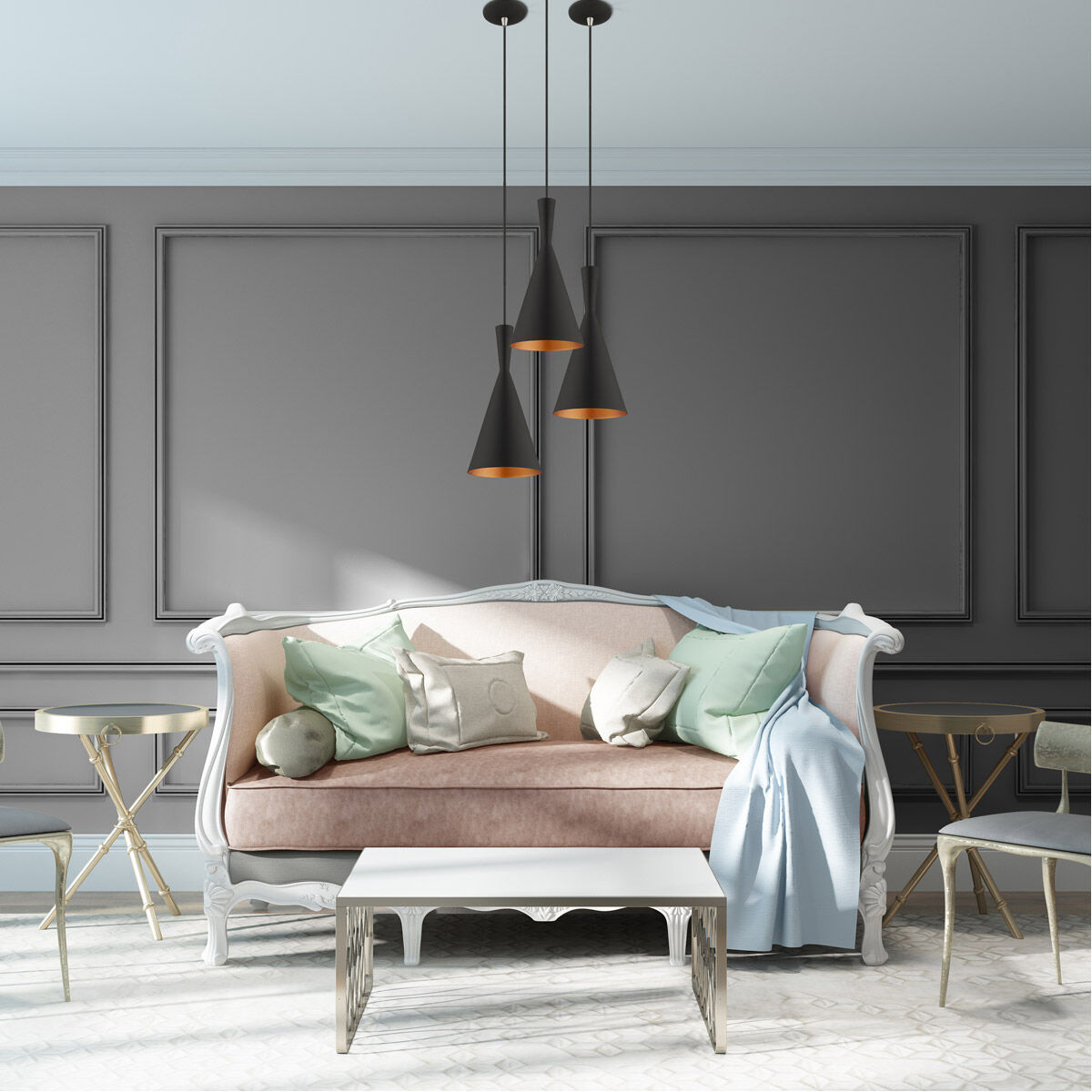 Allison 1 Light 7 inch Black Mini Pendant Ceiling Light