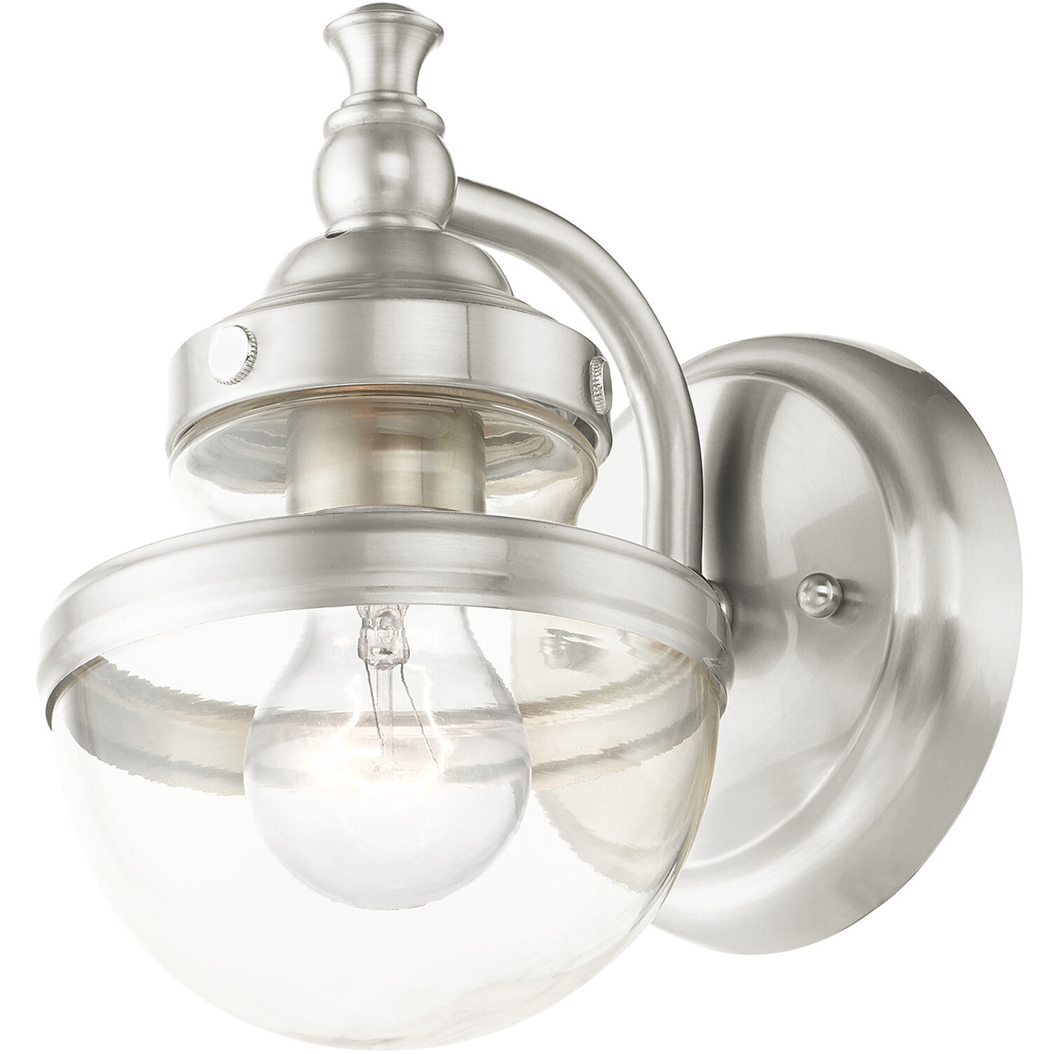 Oldwick 1 Light 6 inch Brushed Nickel Vanity Sconce Wall Light