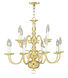 Williamsburgh 12 Light 26 inch Polished Brass Chandelier Ceiling Light