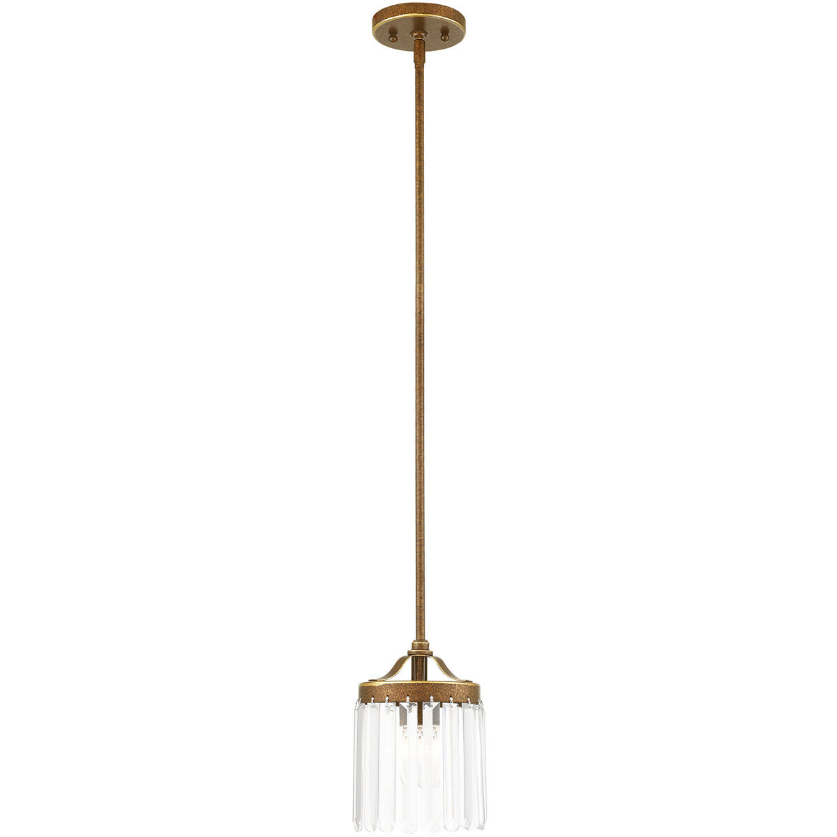 Ashton 1 Light 6 inch Hand Painted Palacial Bronze Mini Pendant Ceiling Light