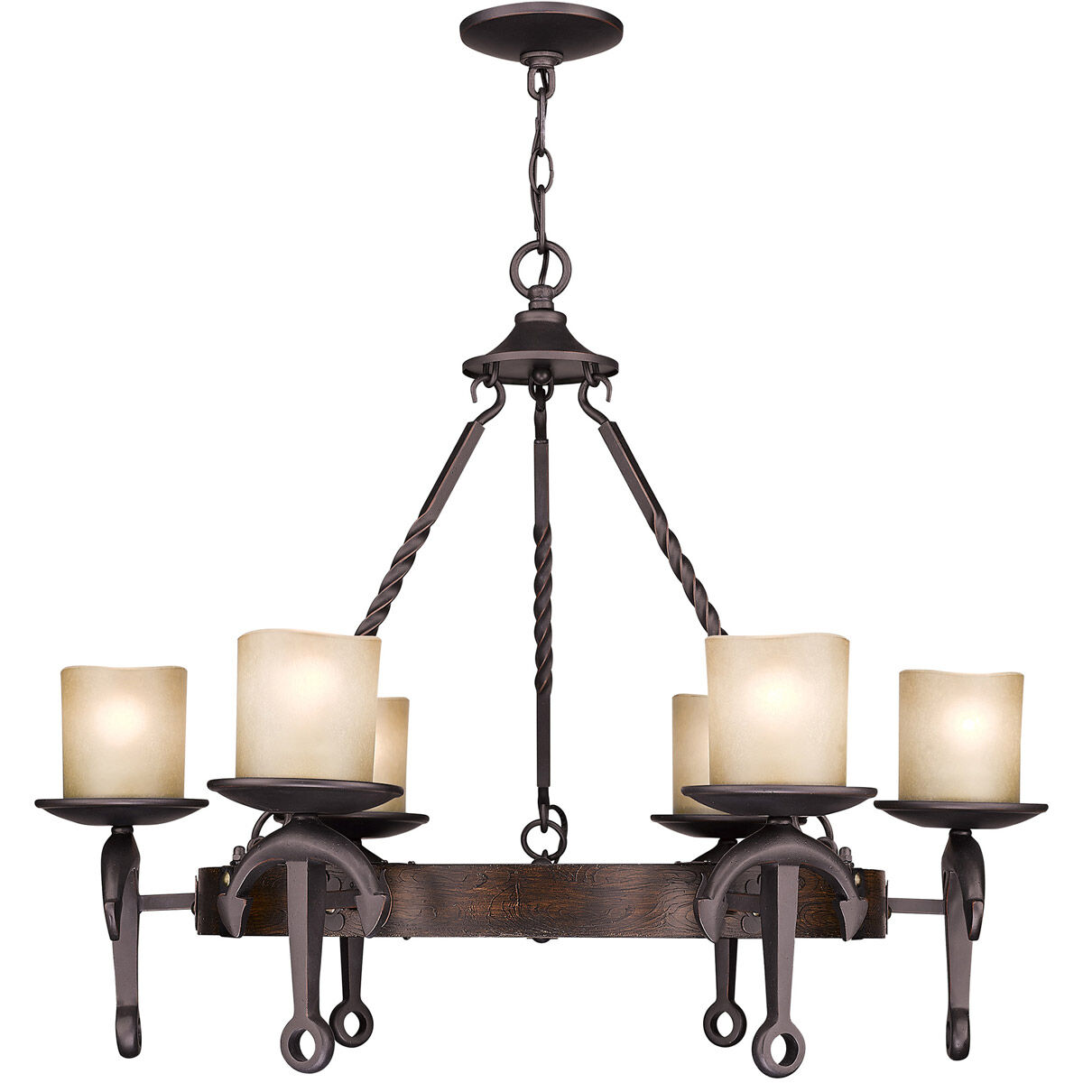 Cape May 6 Light 30 inch Olde Bronze Chandelier Ceiling Light