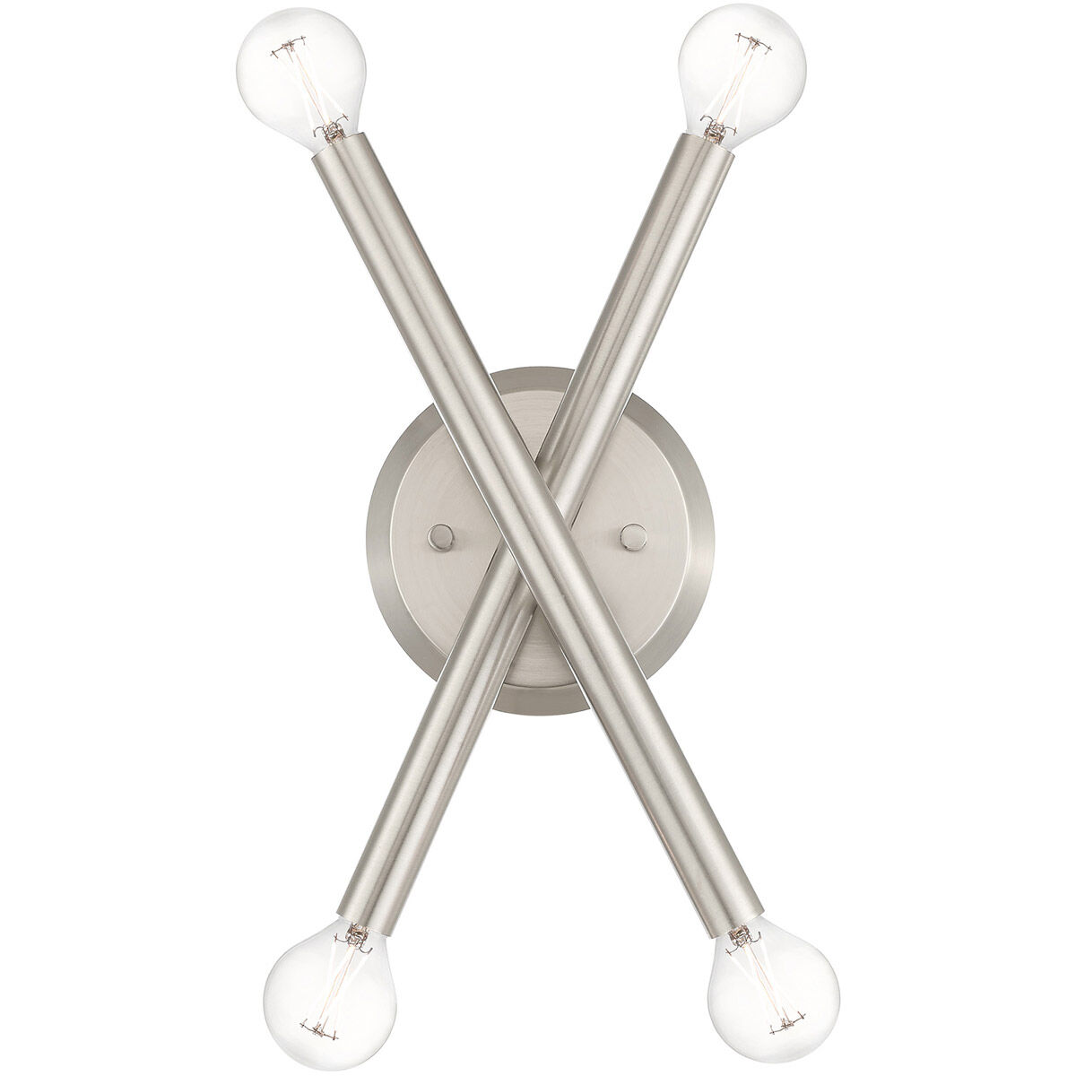 Soho 4 Light 6 inch Brushed Nickel Sconce Wall Light