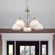 Somerset 5 Light 25 inch Brushed Nickel Chandelier Ceiling Light