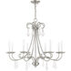 Daphne 8 Light 30 inch Brushed Nickel Chandelier Ceiling Light