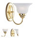 Edgemont 1 Light 7 inch Polished Brass Single Sconce Wall Light