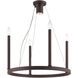 Alpine 5 Light 20 inch Bronze Chandelier Ceiling Light