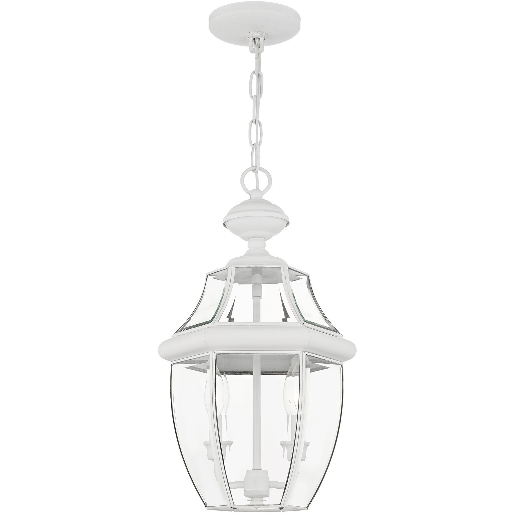 Monterey 2 Light 11 inch White Outdoor Pendant Lantern