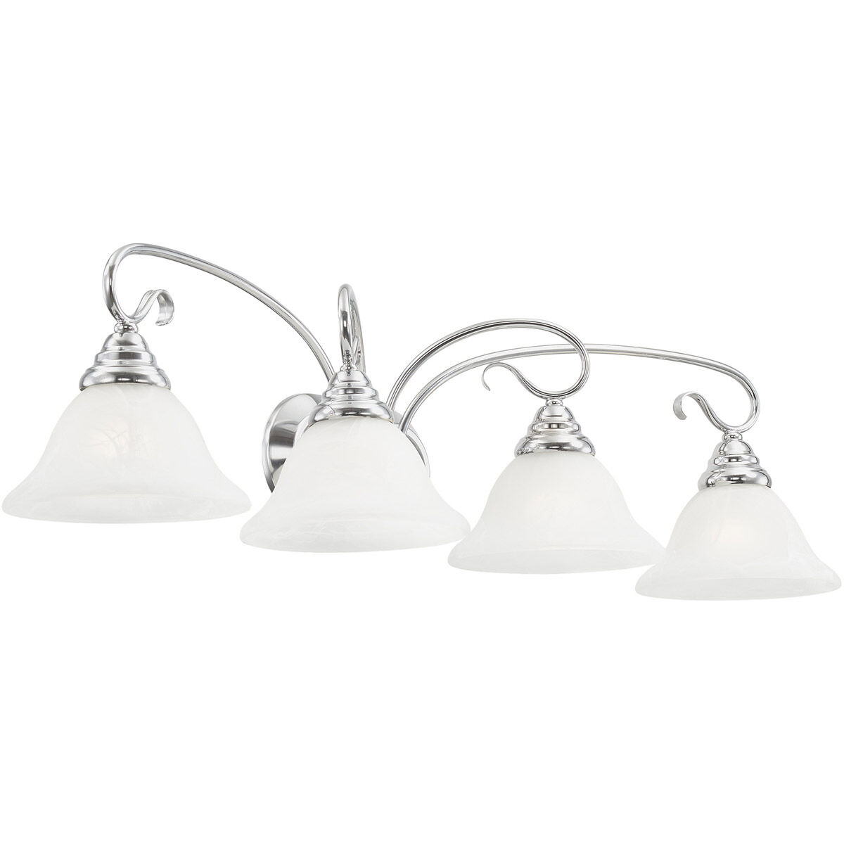 Coronado 4 Light 36 inch Polished Chrome Bath Vanity Wall Light