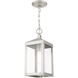 Nyack 1 Light 6 inch Brushed Nickel Outdoor Pendant Lantern