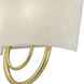 Stratton 2 Light 13 inch Soft Gold ADA Wall Sconce Wall Light