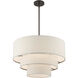 Gladstone 4 Light 23 inch English Bronze Pendant Chandelier Ceiling Light