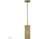 Weavington 1 Light 5.13 inch Antique Gold Leaf Mini Pendant Ceiling Light
