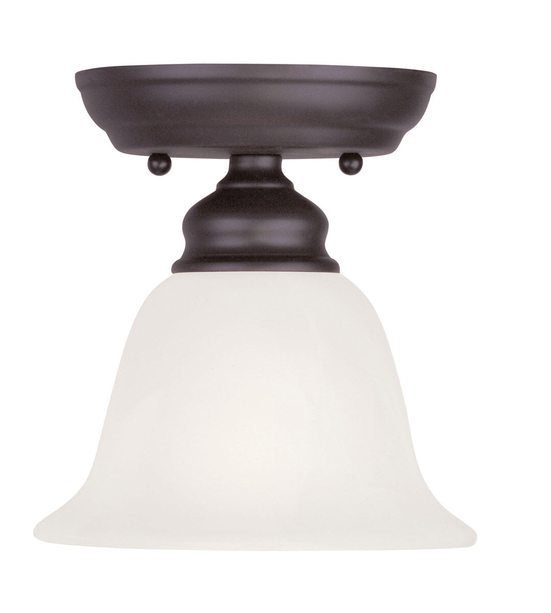 Essex 1 Light 6 inch Bronze Semi-Flush Mount Ceiling Light