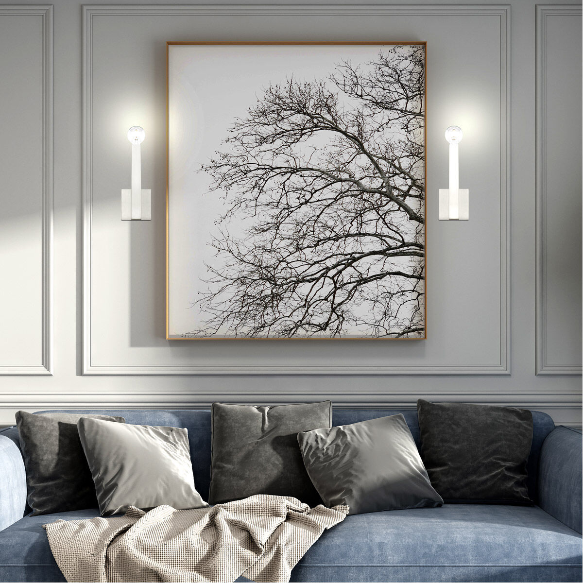 Solna 1 Light 6 inch Brushed Nickel ADA Sconce Wall Light