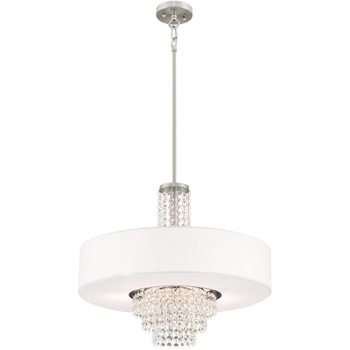 Carlisle 5 Light 22 inch Brushed Nickel Chandelier Ceiling Light