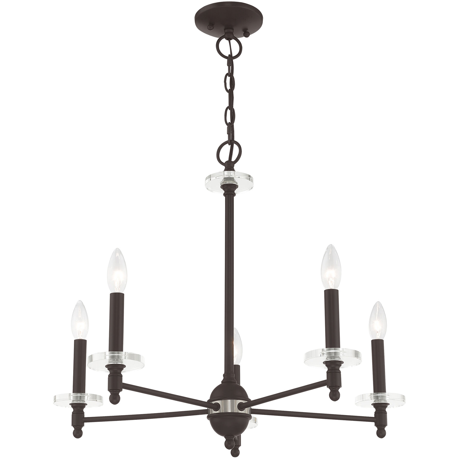 Bennington 5 Light 25 inch Bronze Chandelier Ceiling Light