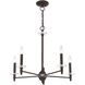 Bennington 5 Light 25 inch Bronze Chandelier Ceiling Light