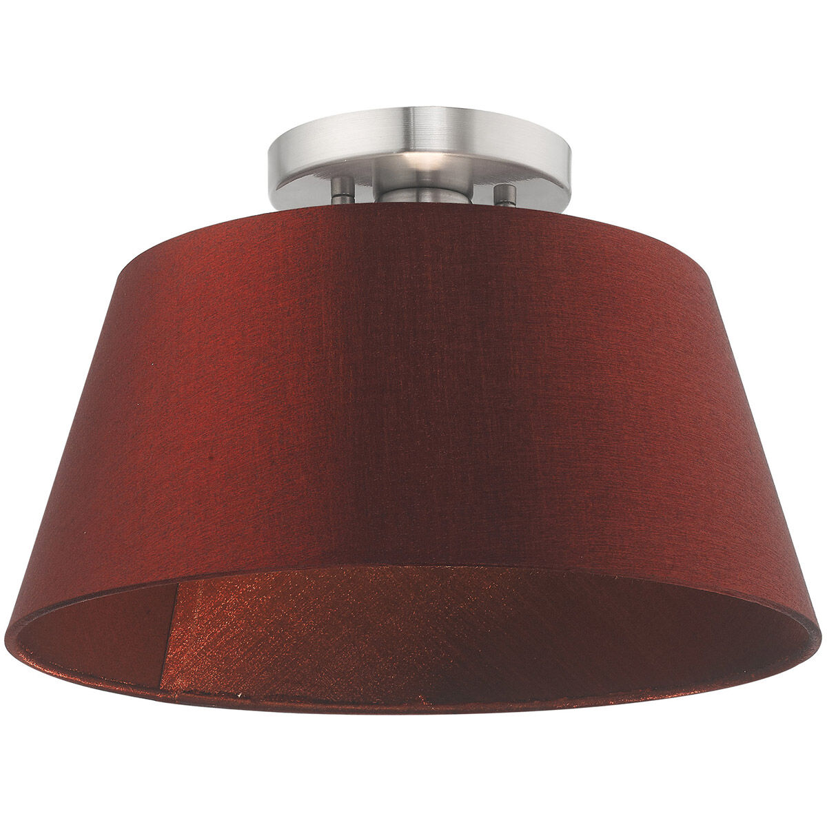 Belclaire 1 Light 13 inch Brushed Nickel Semi-Flush Mount Ceiling Light