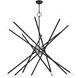 Soho 16 Light 50 inch Black Foyer Chandelier Ceiling Light