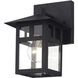 Crestlake 1 Light 8.5 inch Textured Black Outdoor Wall Lantern