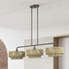 Florell 3 Light 47 inch English Bronze Linear Chandelier Ceiling Light, Extra Large