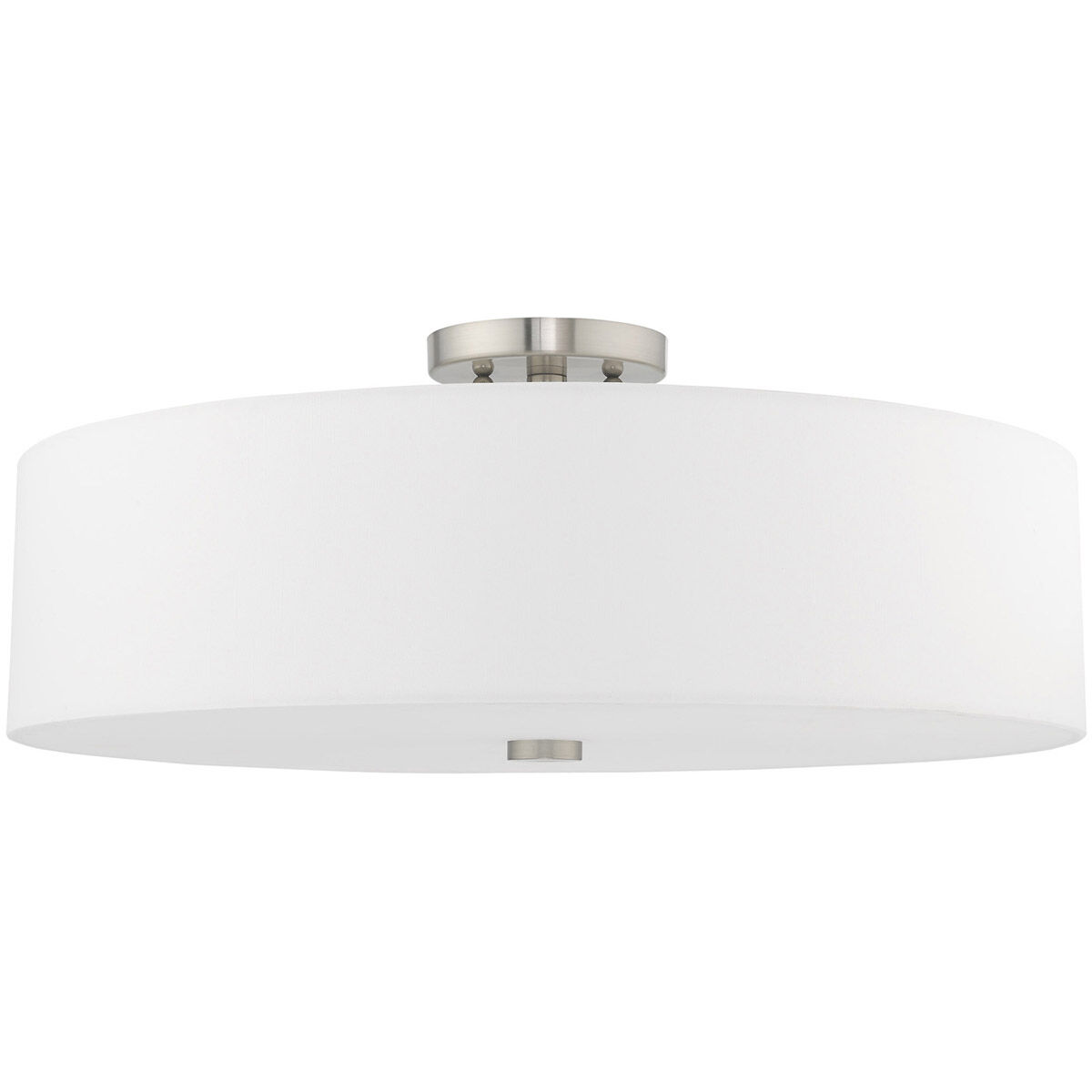 Meridian 5 Light 22 inch Brushed Nickel Semi-Flush Mount Ceiling Light
