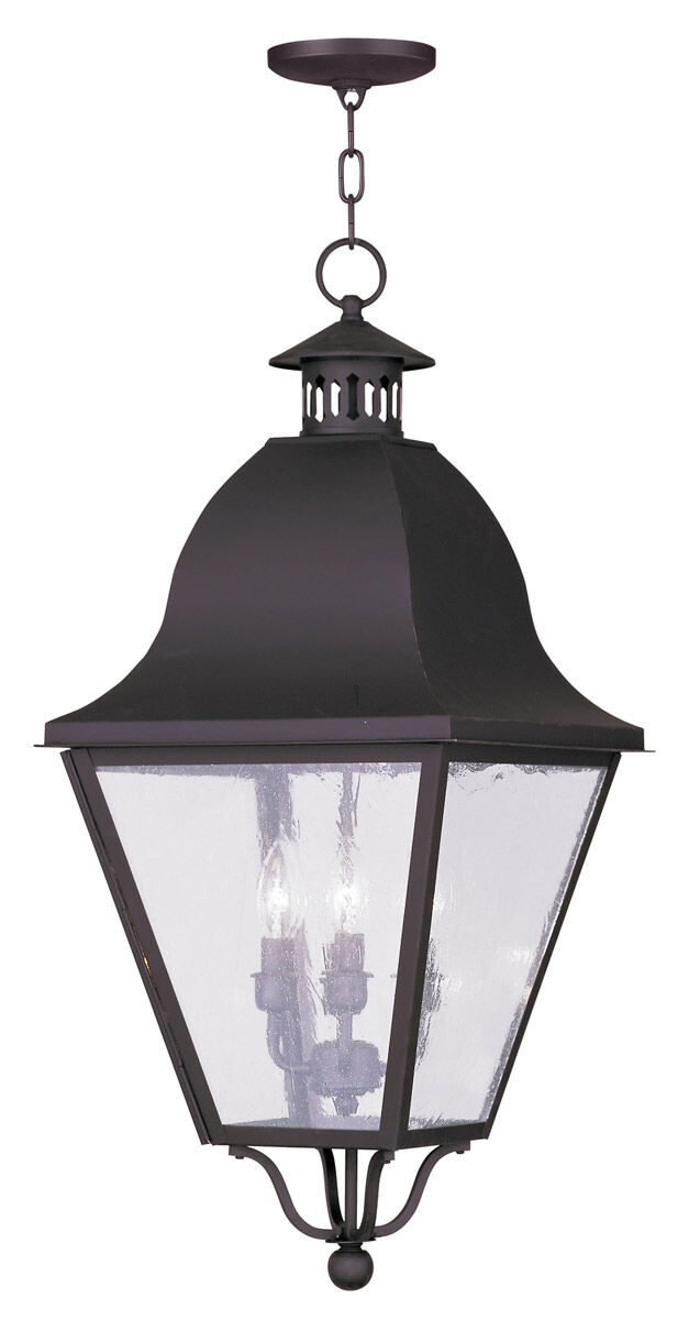 Amwell 4 Light 13.5 inch Bronze Outdoor Pendant Lantern