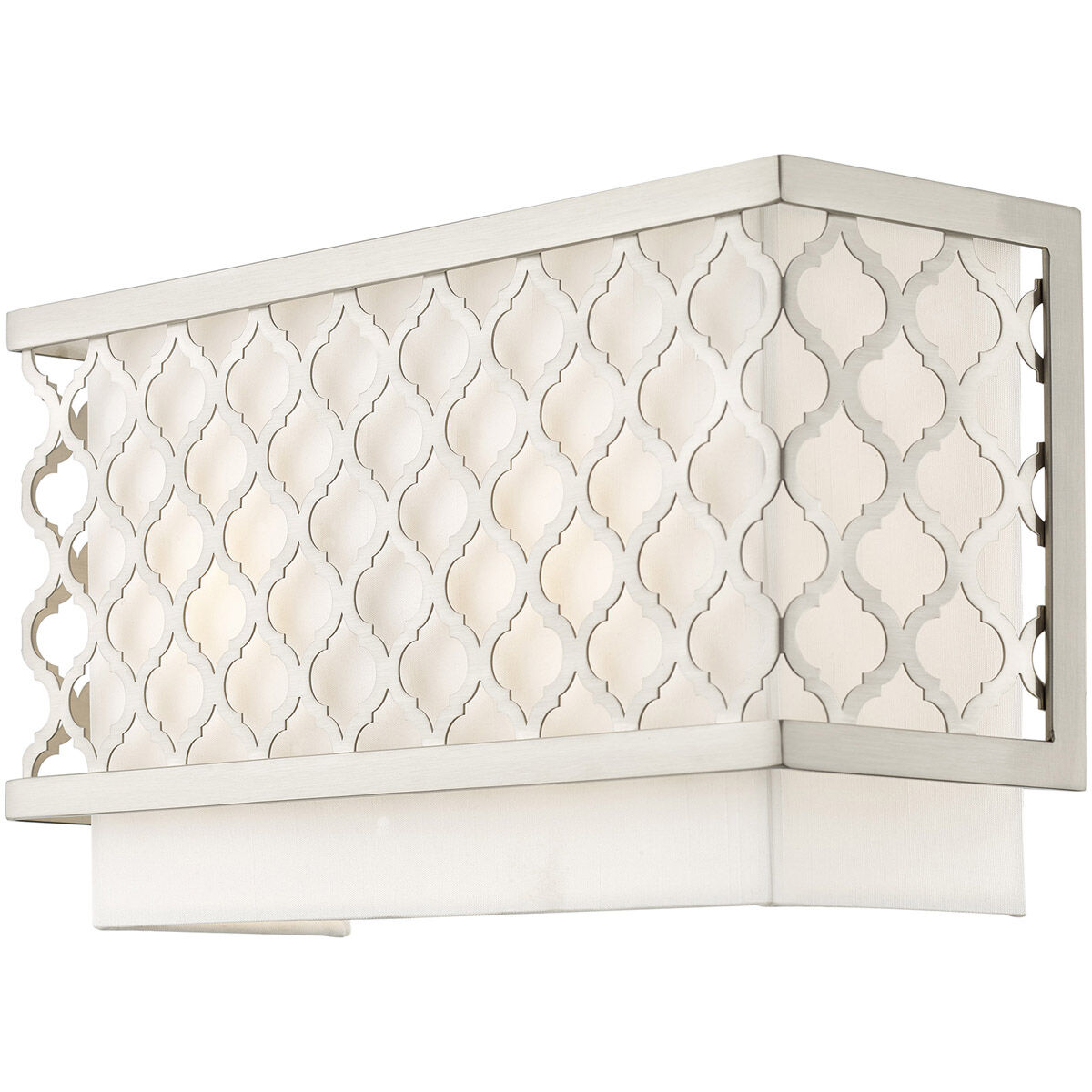 Arabesque 2 Light 13 inch Brushed Nickel ADA ADA Wall Sconce Wall Light