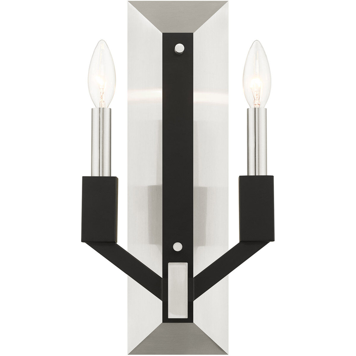 Beckett 2 Light 8 inch Brushed Nickel ADA ADA Double Sconce Wall Light