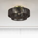 Acordia 3 Light 18 inch Antique Brass Semi Flush Mount Ceiling Light, Large