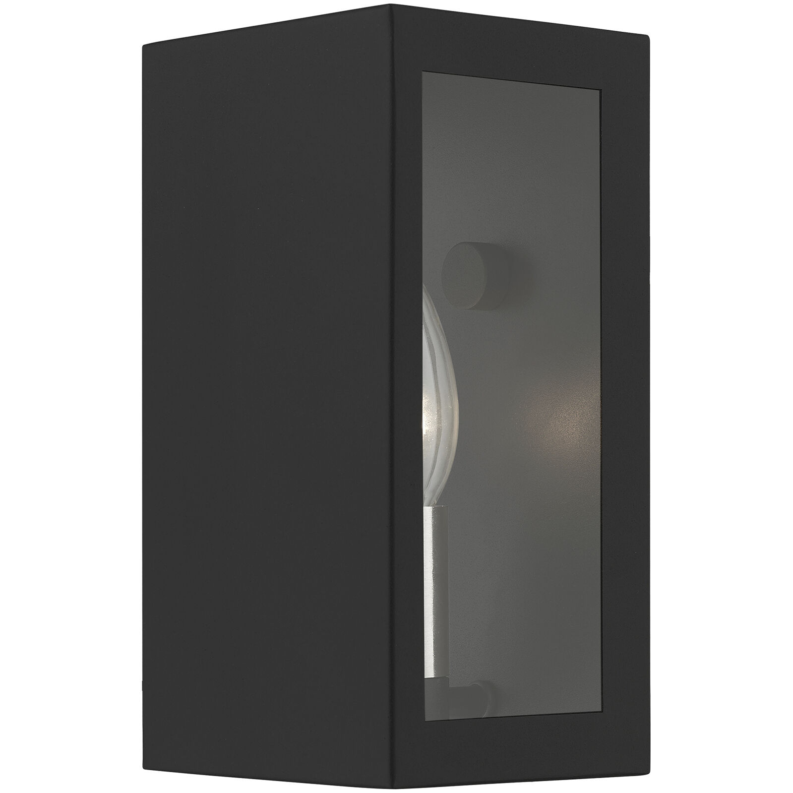 Winfield 1 Light 9 inch Textured Black with Brushed Nickel Candles Outdoor Small Sconce, Small